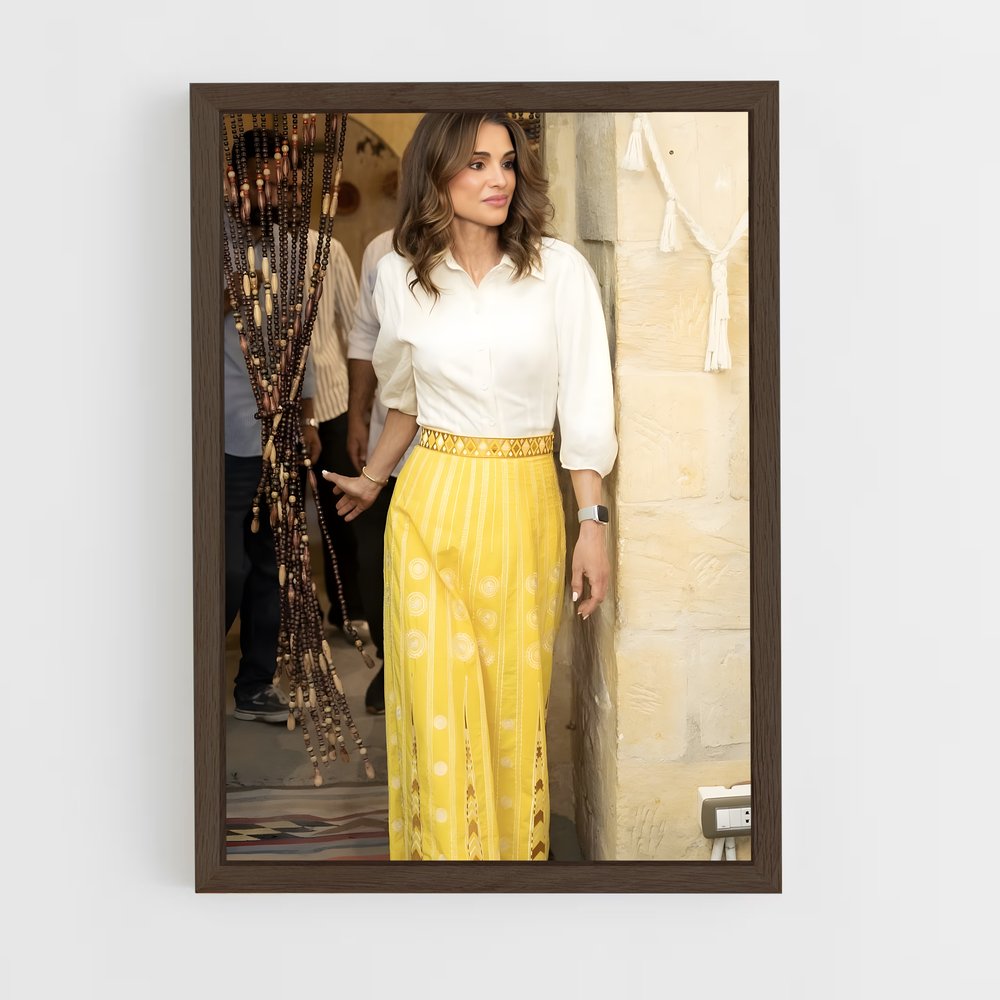 ap-queen rania-3 cadre Bois foncé