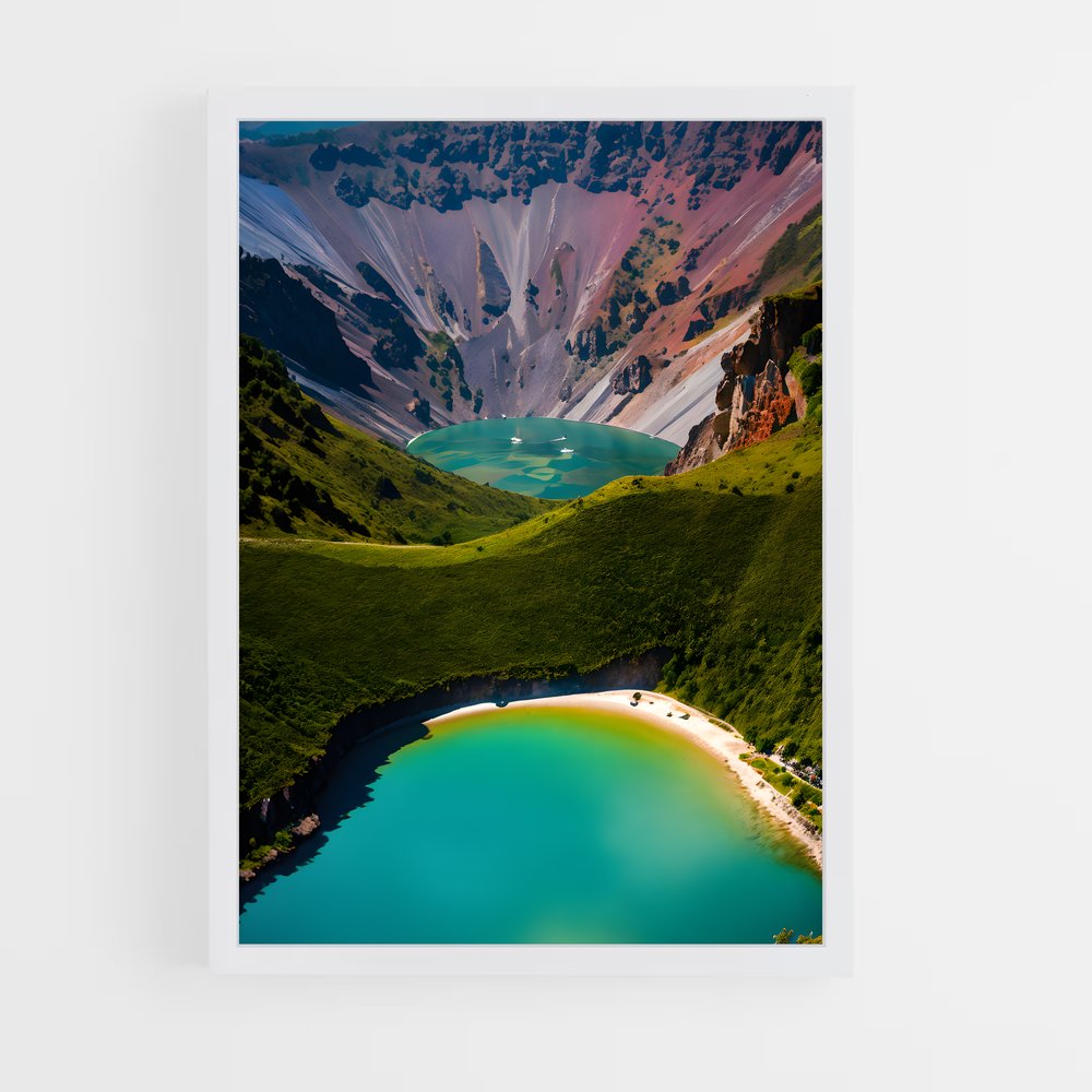 ap-quilotoa lake-1 cadre Blanc