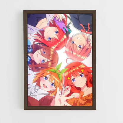 ap-quintessential quintuplets-1 cadre Bois foncé