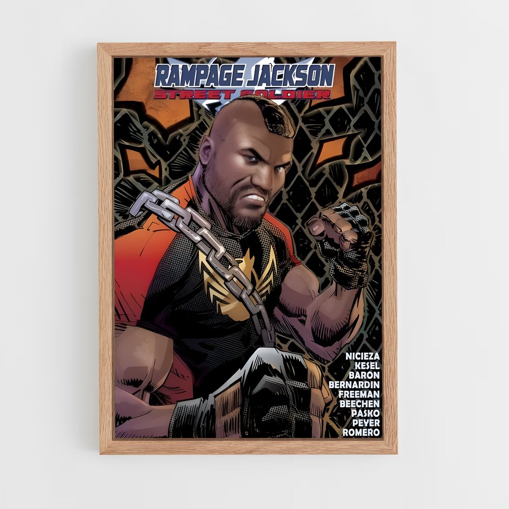 ap-quinton rampage jackson-11 cadre Bois clair