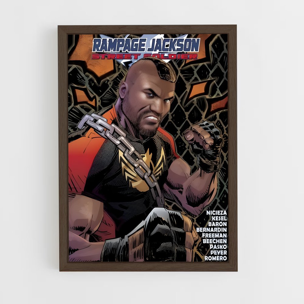 ap-quinton rampage jackson-11 cadre Bois foncé