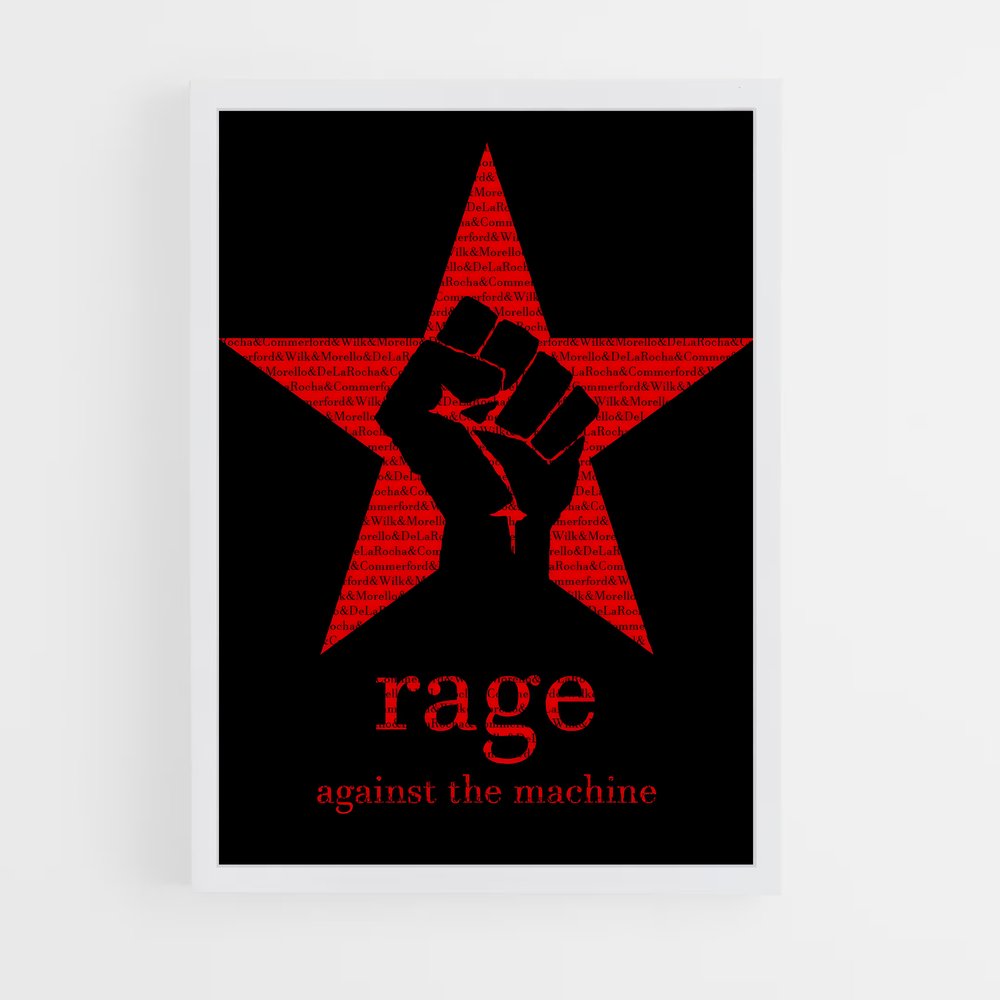 ap-rage against the machine-4 cadre Blanc