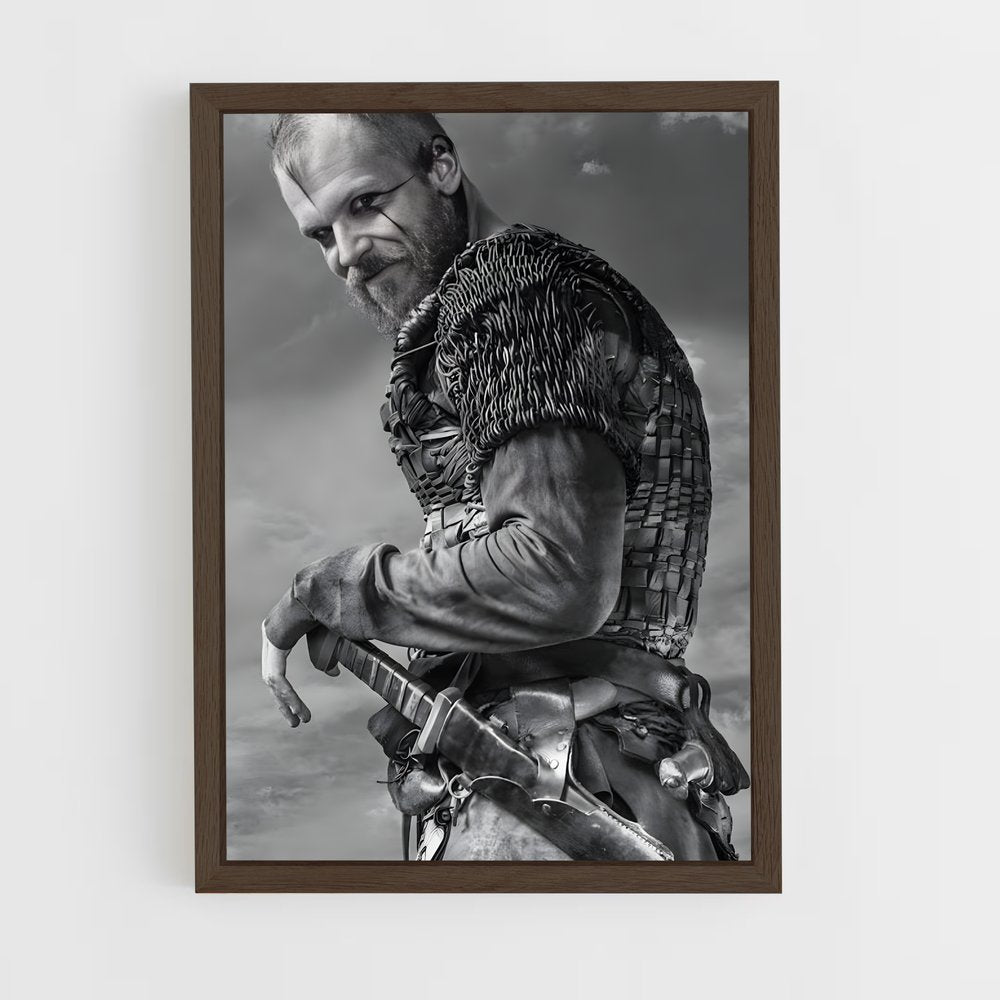 ap-ragnar lothbrok-17 cadre Bois foncé
