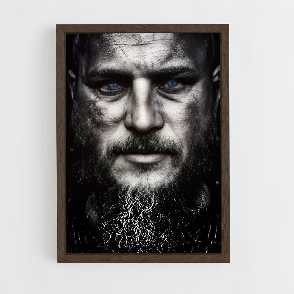 ap-ragnar lothbrok-18 cadre Bois foncé