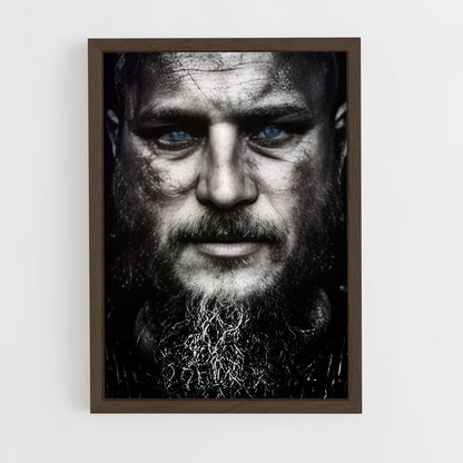 ap-ragnar lothbrok-18 cadre Bois foncé