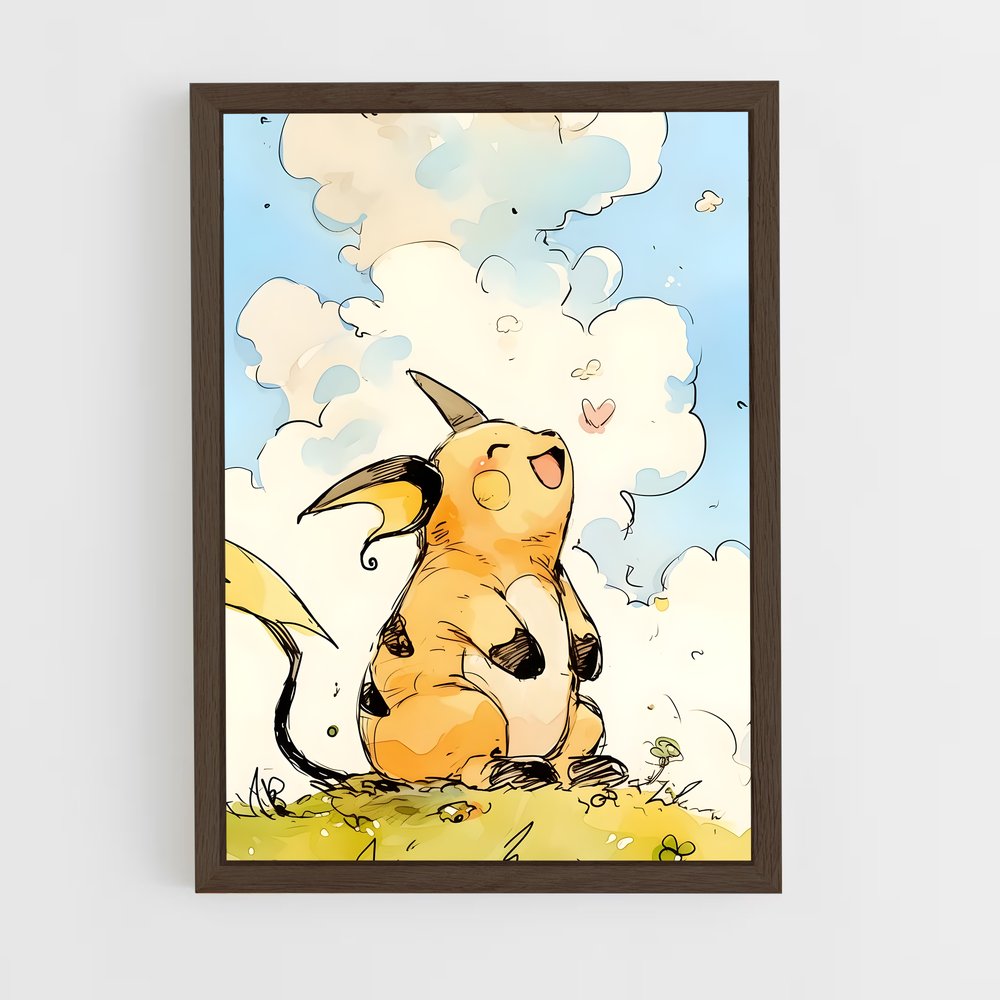 ap-raichu-1 cadre Bois foncé
