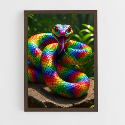 ap-rainbow serpent-4 cadre Bois foncé