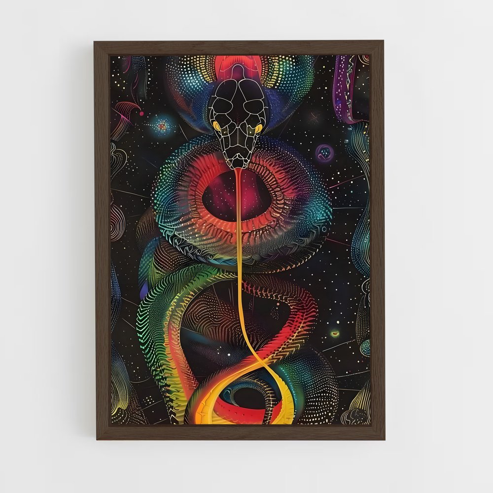 ap-rainbow serpent-7 cadre Bois foncé