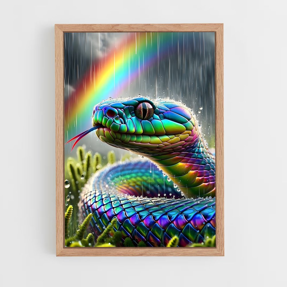 ap-rainbow serpent-8 cadre Bois clair