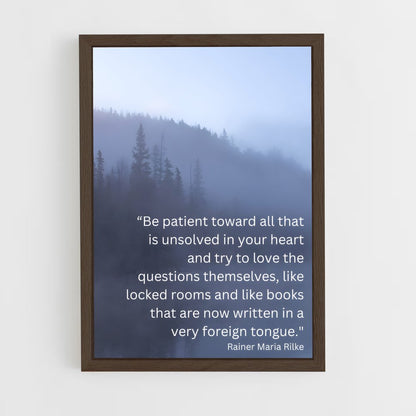 ap-rainer maria rilke-1 cadre Bois foncé