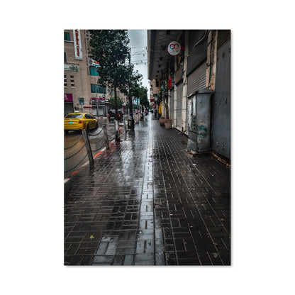 Poster Rue Pluvieuse