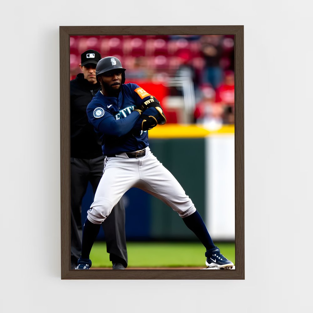 ap-randy arozarena-2 cadre Bois foncé