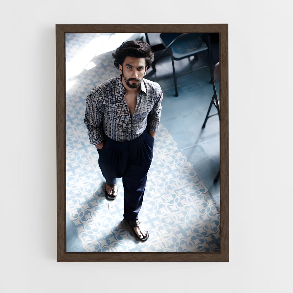 ap-ranveer singh-7 cadre Bois foncé
