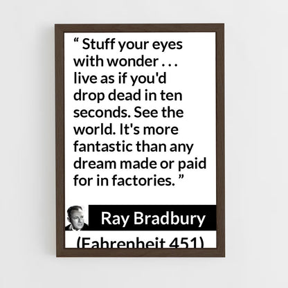 ap-ray bradbury-8 cadre Bois foncé