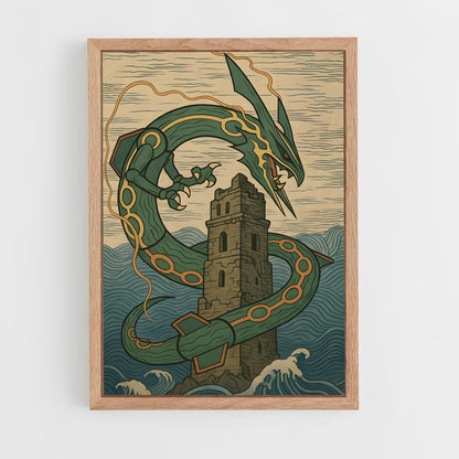 ap-rayquaza-4 cadre Bois clair