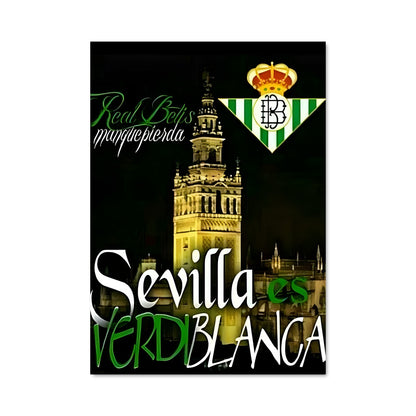 Poster Fierté Verde y Blanco