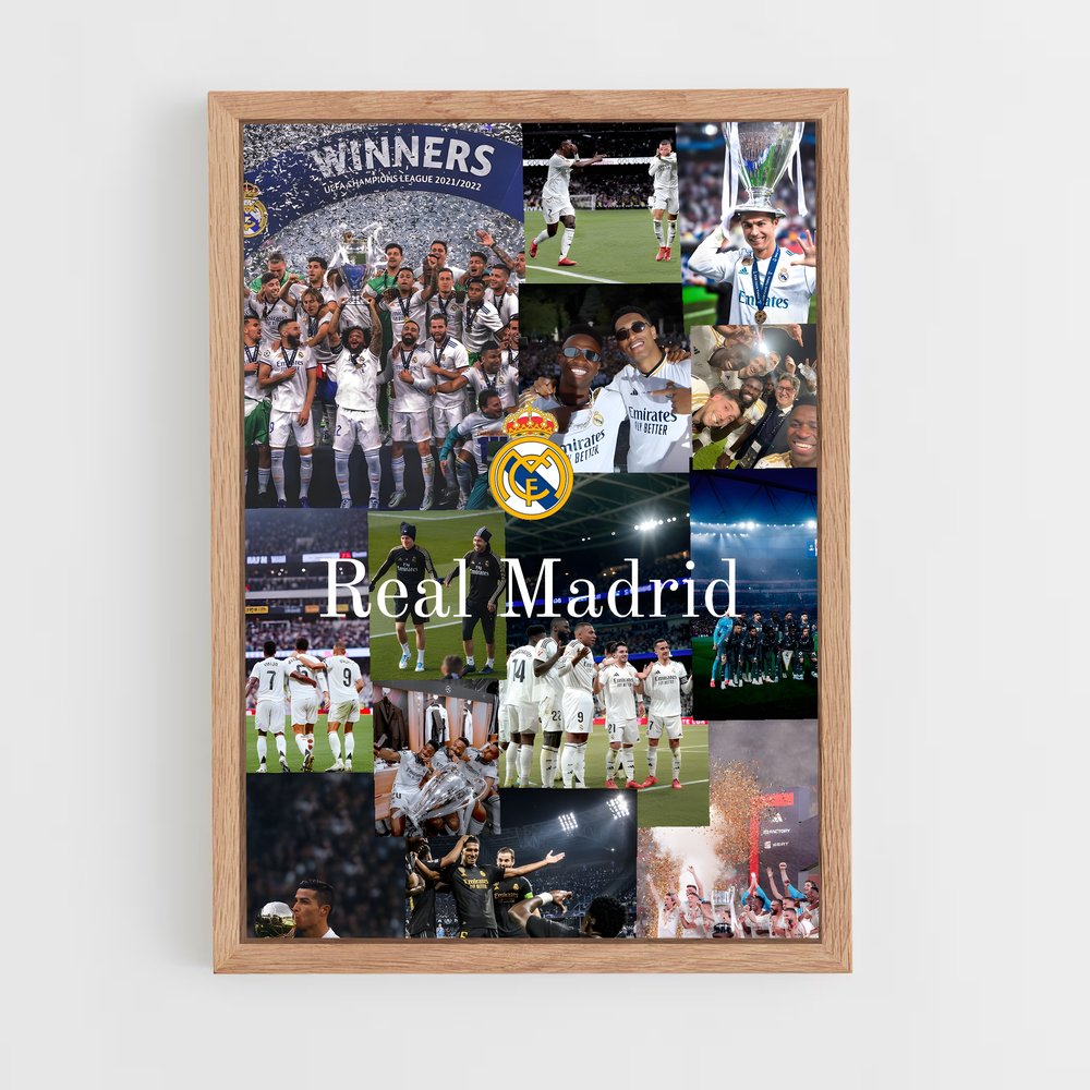 ap-real madrid cf-11 cadre Bois clair