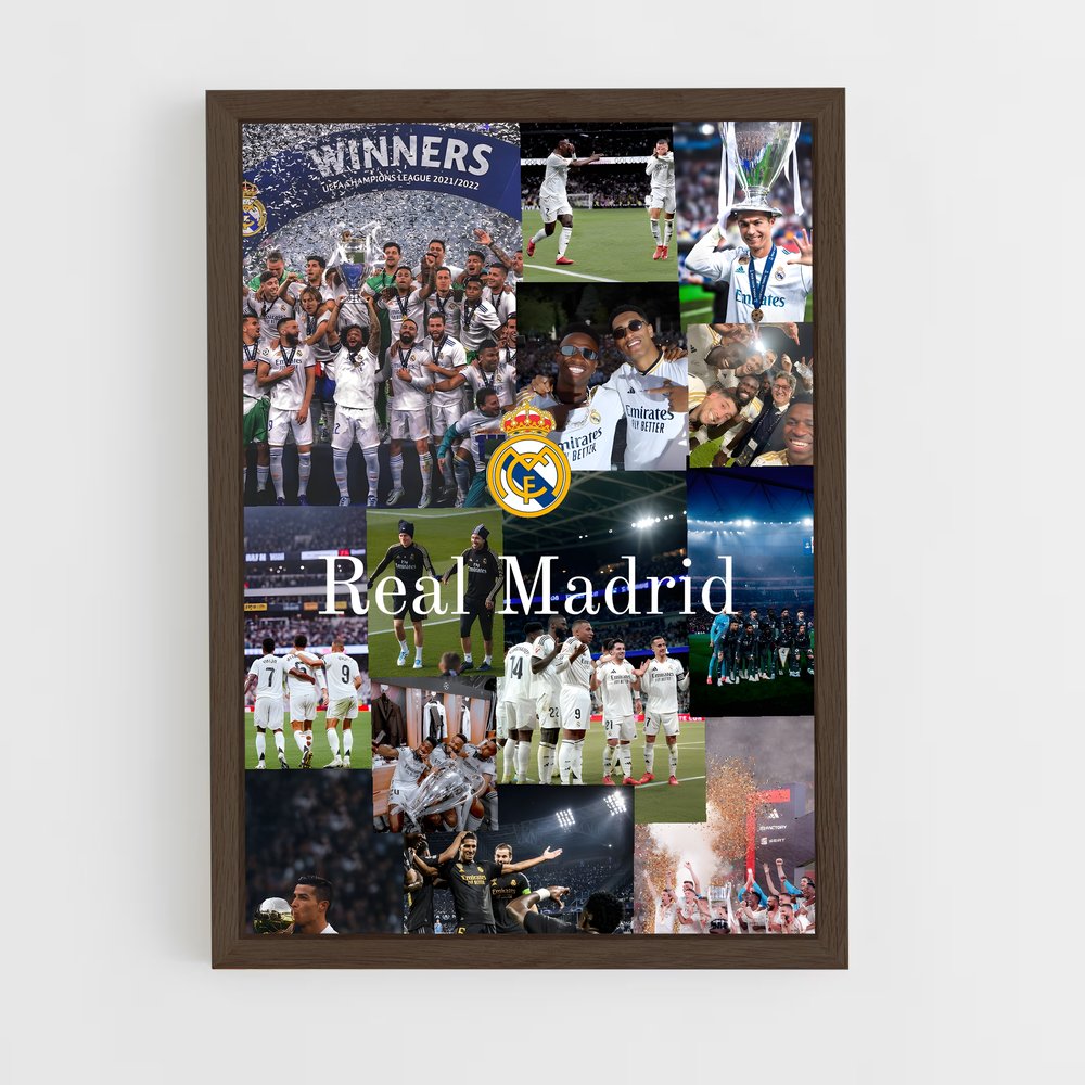 ap-real madrid cf-11 cadre Bois foncé