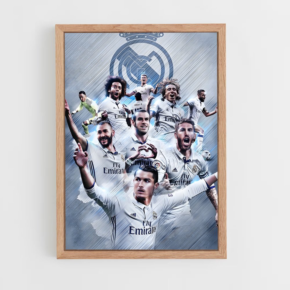 ap-real madrid cf-14 cadre Bois clair
