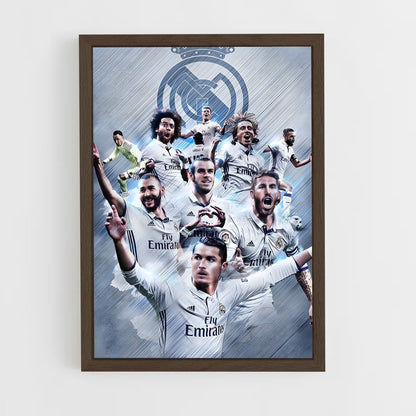 ap-real madrid cf-14 cadre Bois foncé