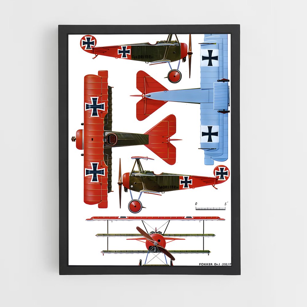 ap-red baron fokker dr.i-1 cadre Noir