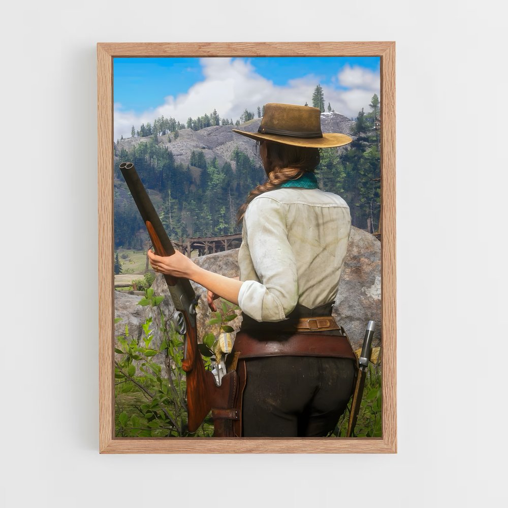 ap-red dead redemption-2 cadre Bois clair