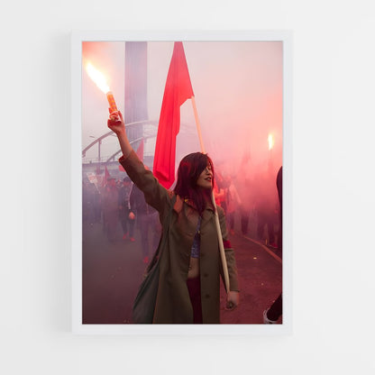 ap-red flag-1 cadre Blanc