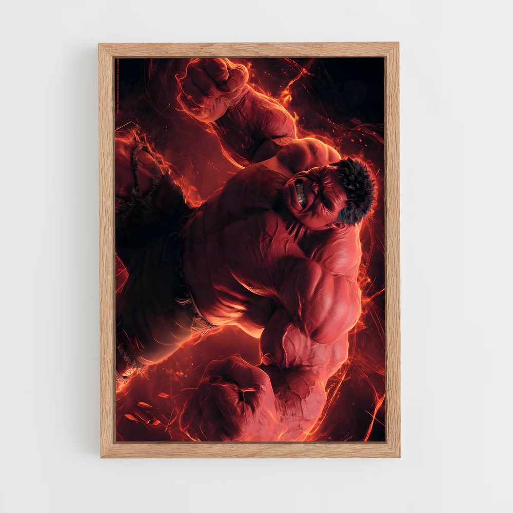 ap-red hulk-6 cadre Bois clair