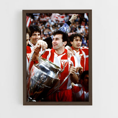 ap-red star belgrade-7 cadre Bois foncé