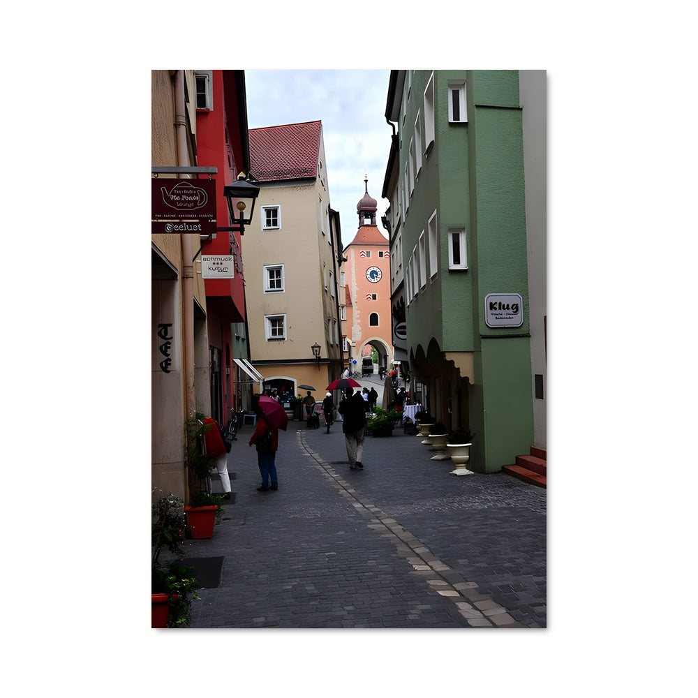 Poster Regensburg old town 90642