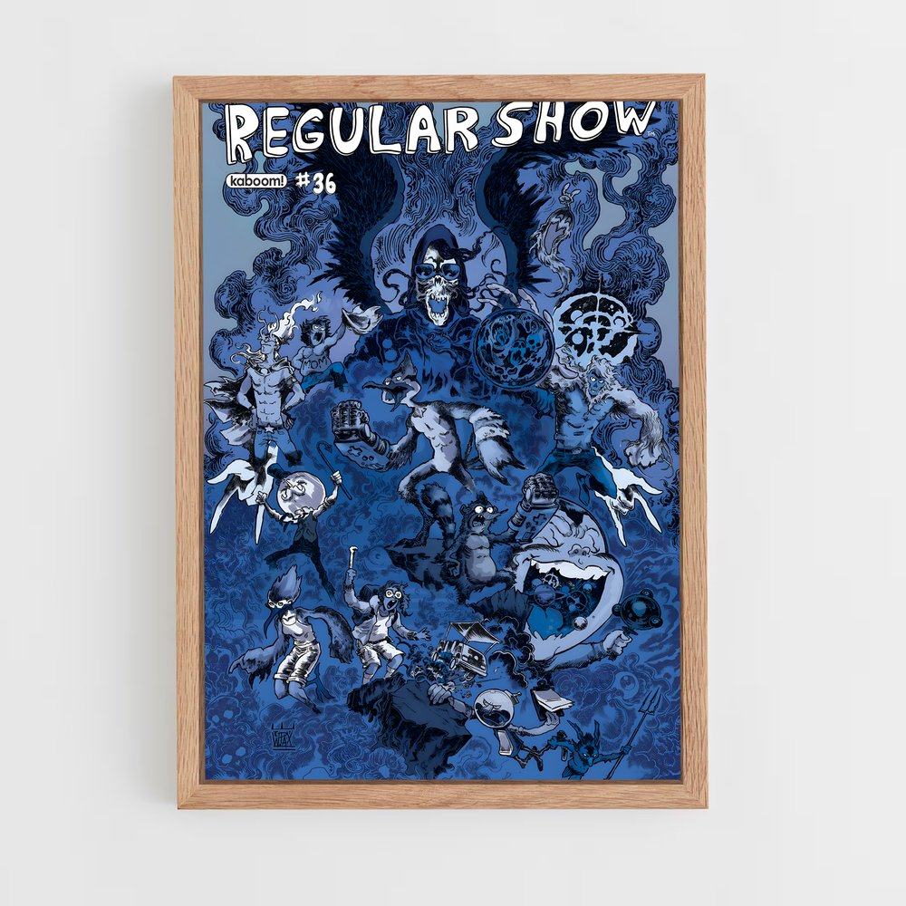 ap-regular show-2 cadre Bois clair