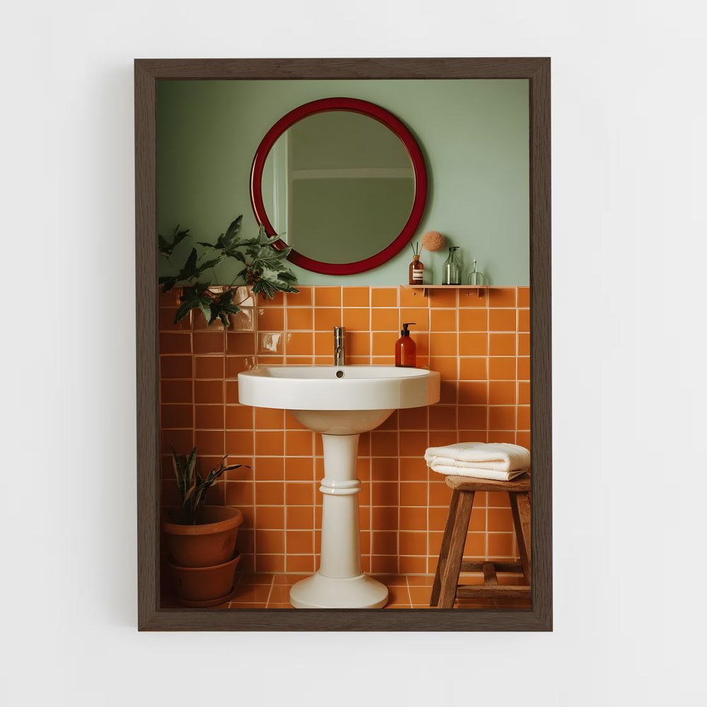 ap-retro-4 cadre Bois foncé