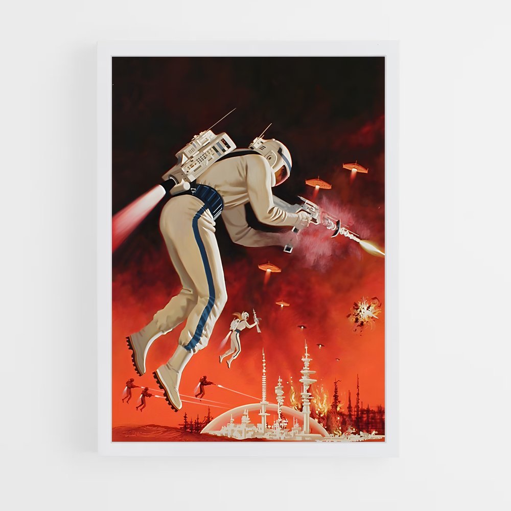 ap-retro sci fi-1 cadre Blanc