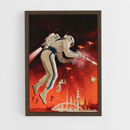 ap-retro sci fi-1 cadre Bois foncé