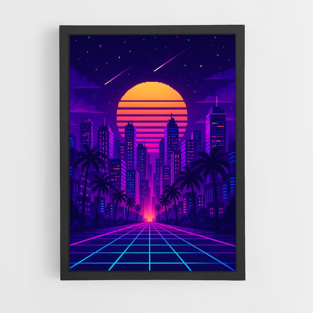 ap-retrowave-7 cadre Noir