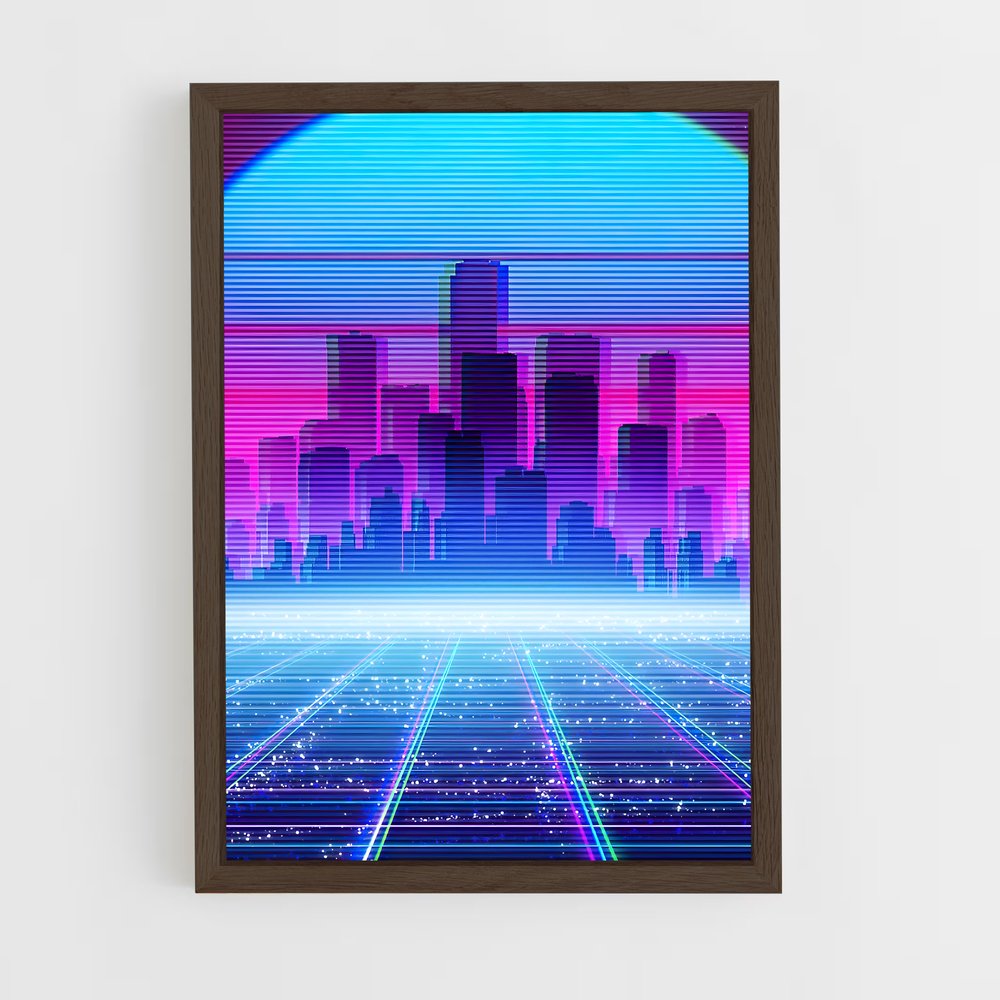 ap-retrowave-8 cadre Bois foncé