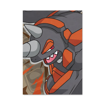 Poster Rhyperior Rouge et Noir