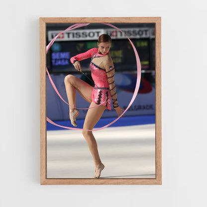ap-ribbon rhythmic gymnastics-3 cadre Bois clair