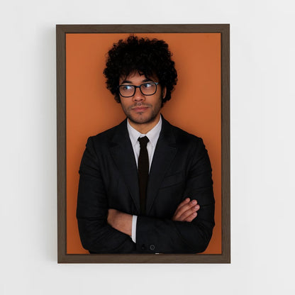 ap-richard ayoade-1 cadre Bois foncé