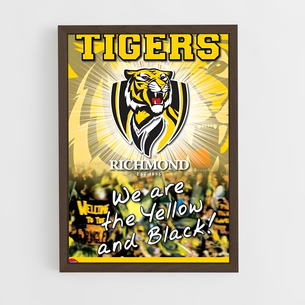 ap-richmond tigers-2 cadre Bois foncé