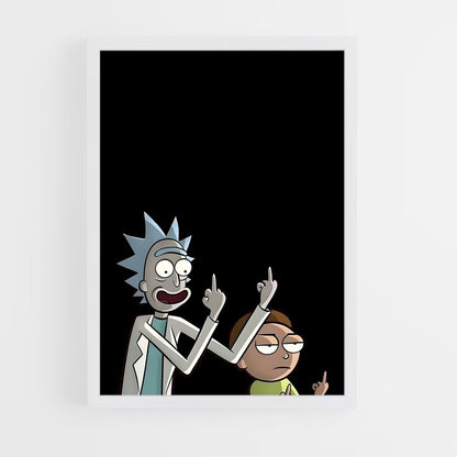ap-rick and morty-1 cadre Blanc