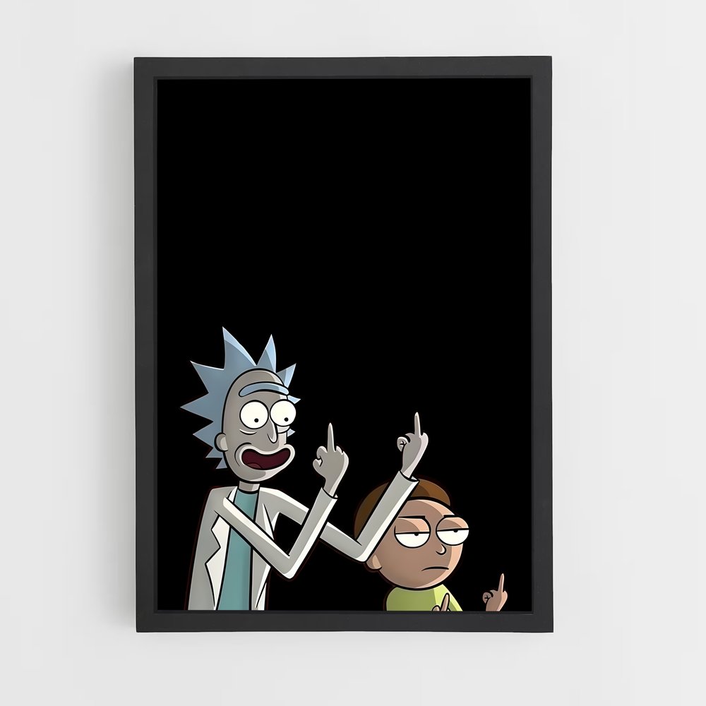 ap-rick and morty-1 cadre Noir