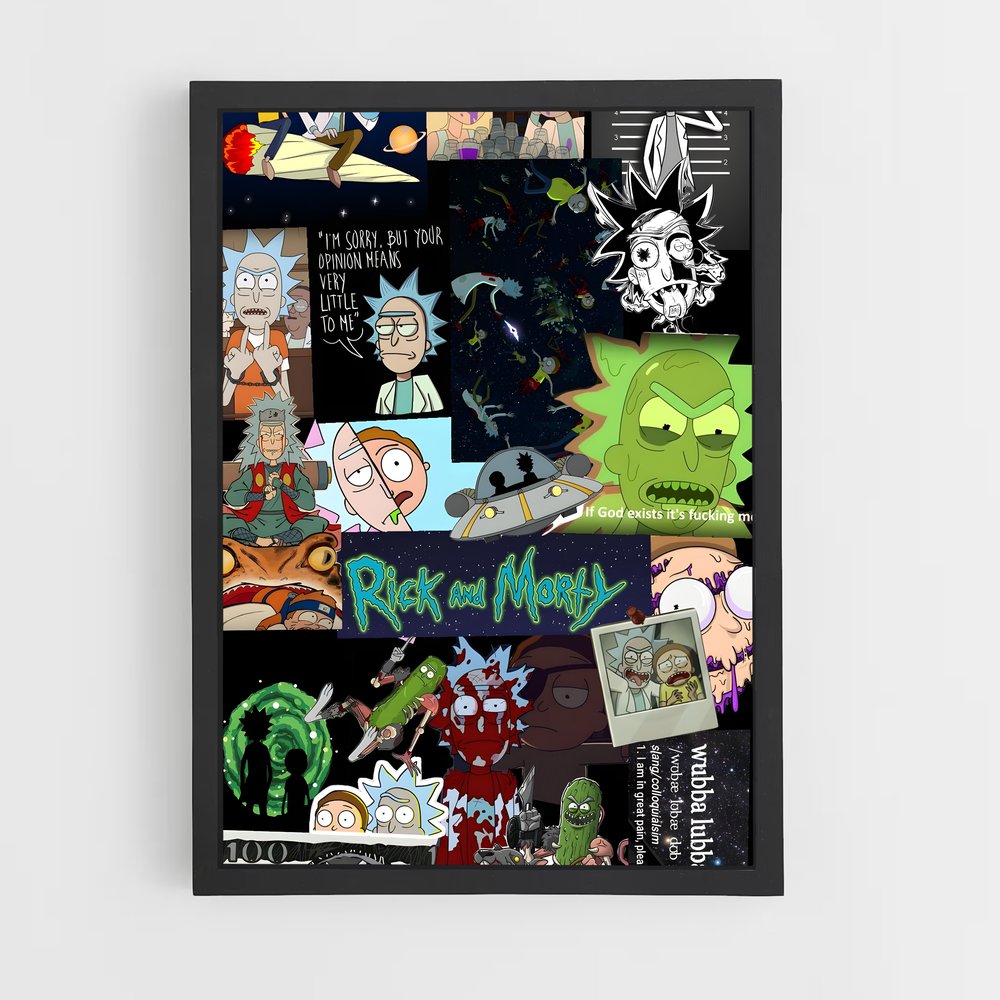 ap-rick and morty-5 cadre Noir