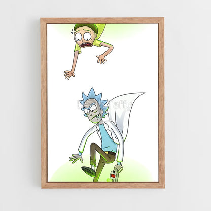 ap-rick and morty-8 cadre Bois clair