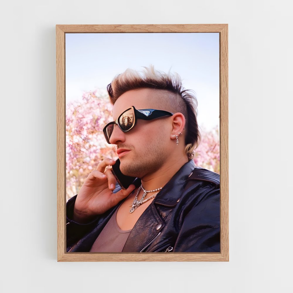ap-ricky montaner-4 cadre Bois clair