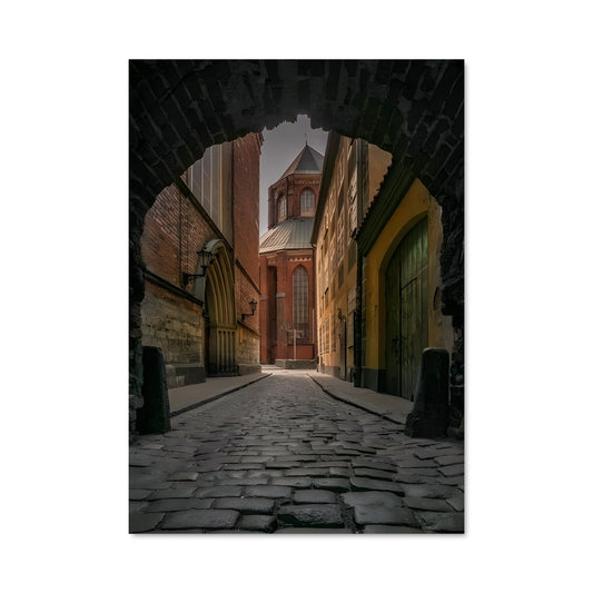 Poster Rue Étroite de Riga