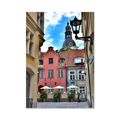 Poster Riga old town 91178