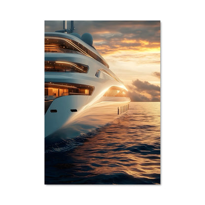 Poster Coucher de Soleil Nautique