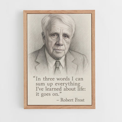 ap-robert frost-2 cadre Bois clair