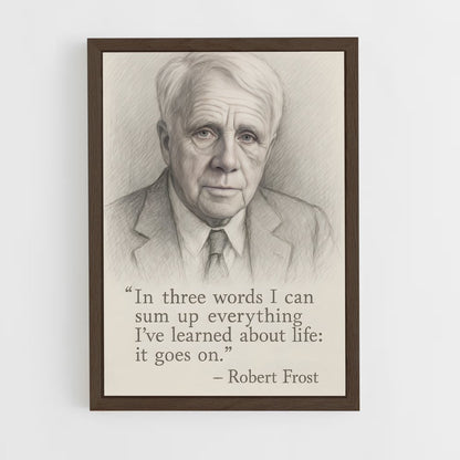 ap-robert frost-2 cadre Bois foncé